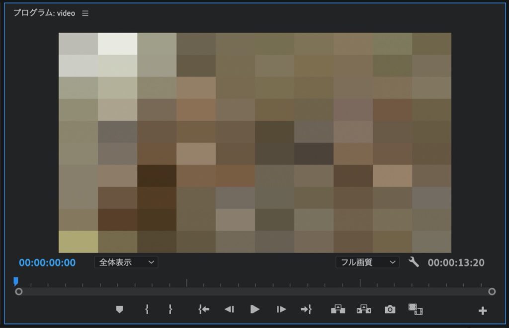 モザイク画面