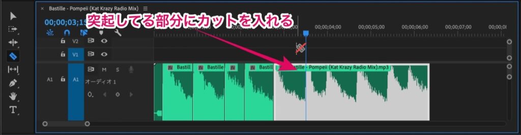 オーディオ-カット