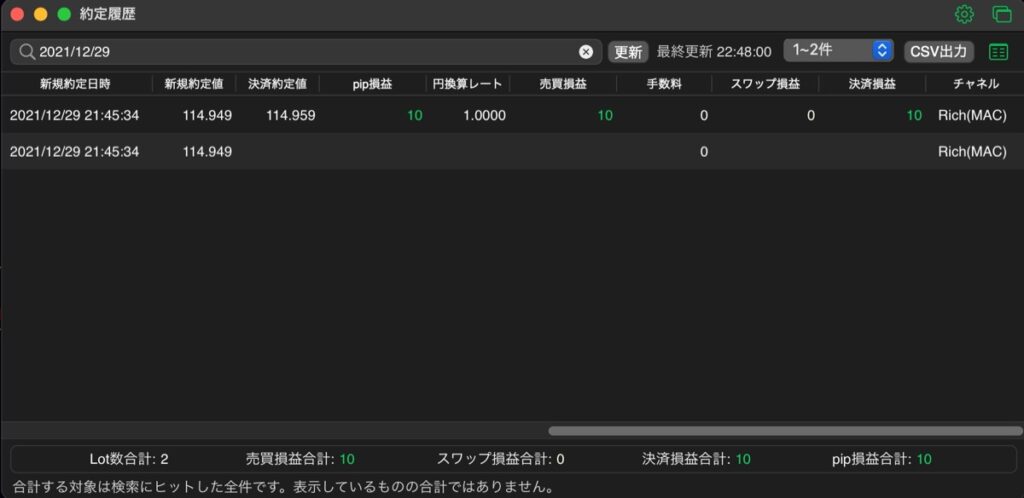 28日目-売買実績