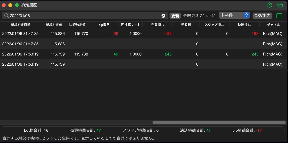 36日目-売買実績