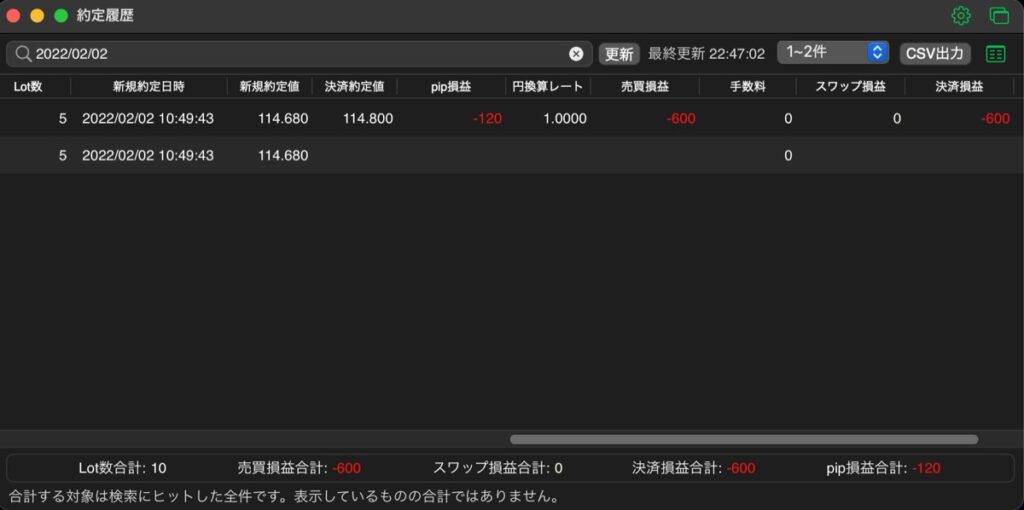 63日目-売買実績