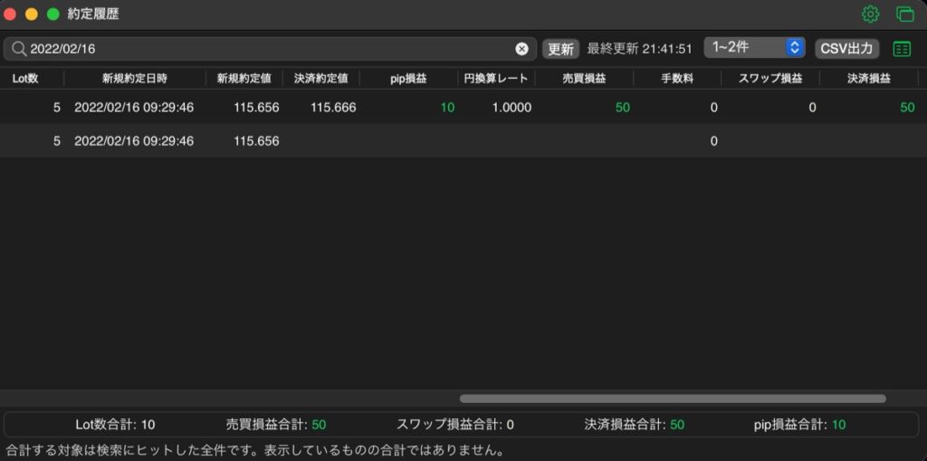 77日目-売買実績