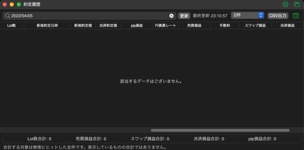125日目-売買実績