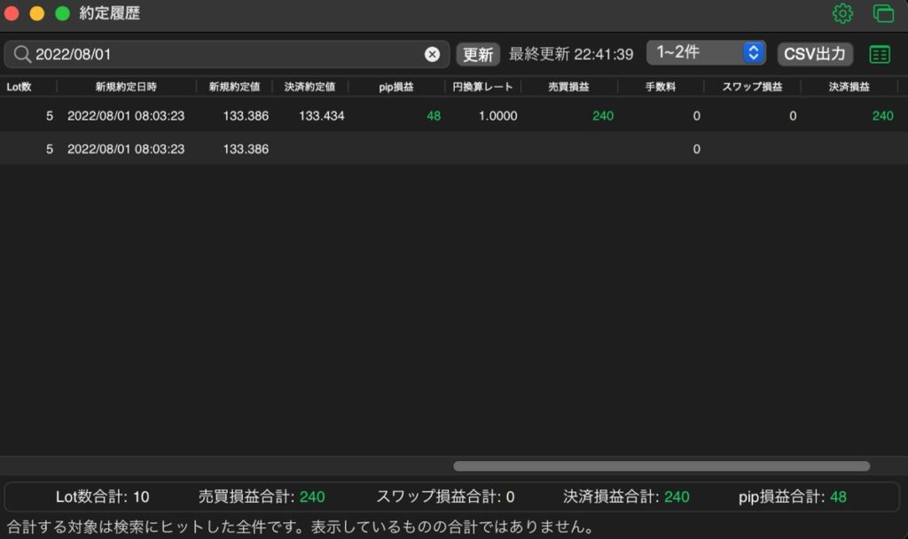 243日目-売買実績